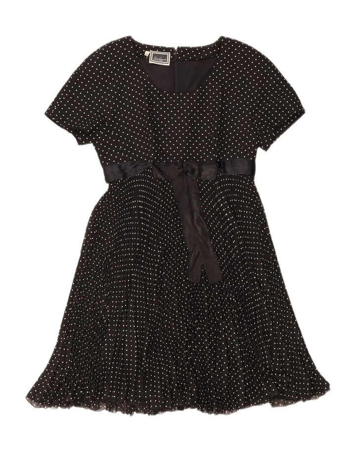 Luisa Spagnoli Robe trapèze pour femme IT 44 à pois noirs moyens