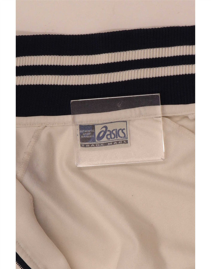 Asics Veste de survêtement pour femme UK 12 Medium Blanc Colourblock