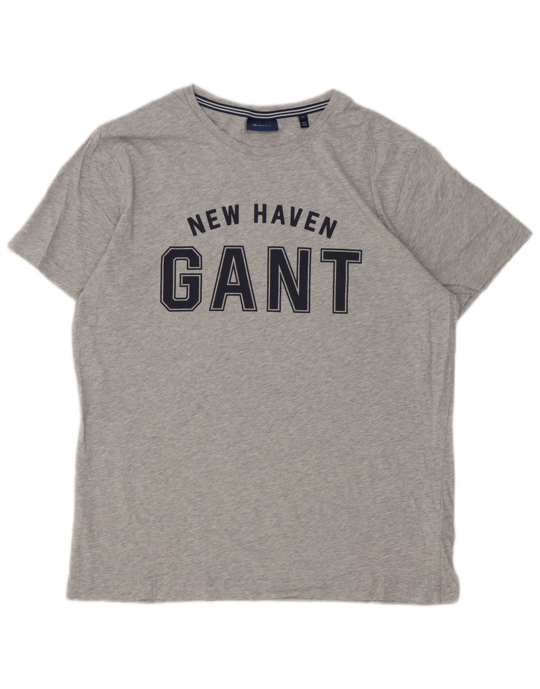 Gant T-Shirt Graphique Homme Gris Large Coton