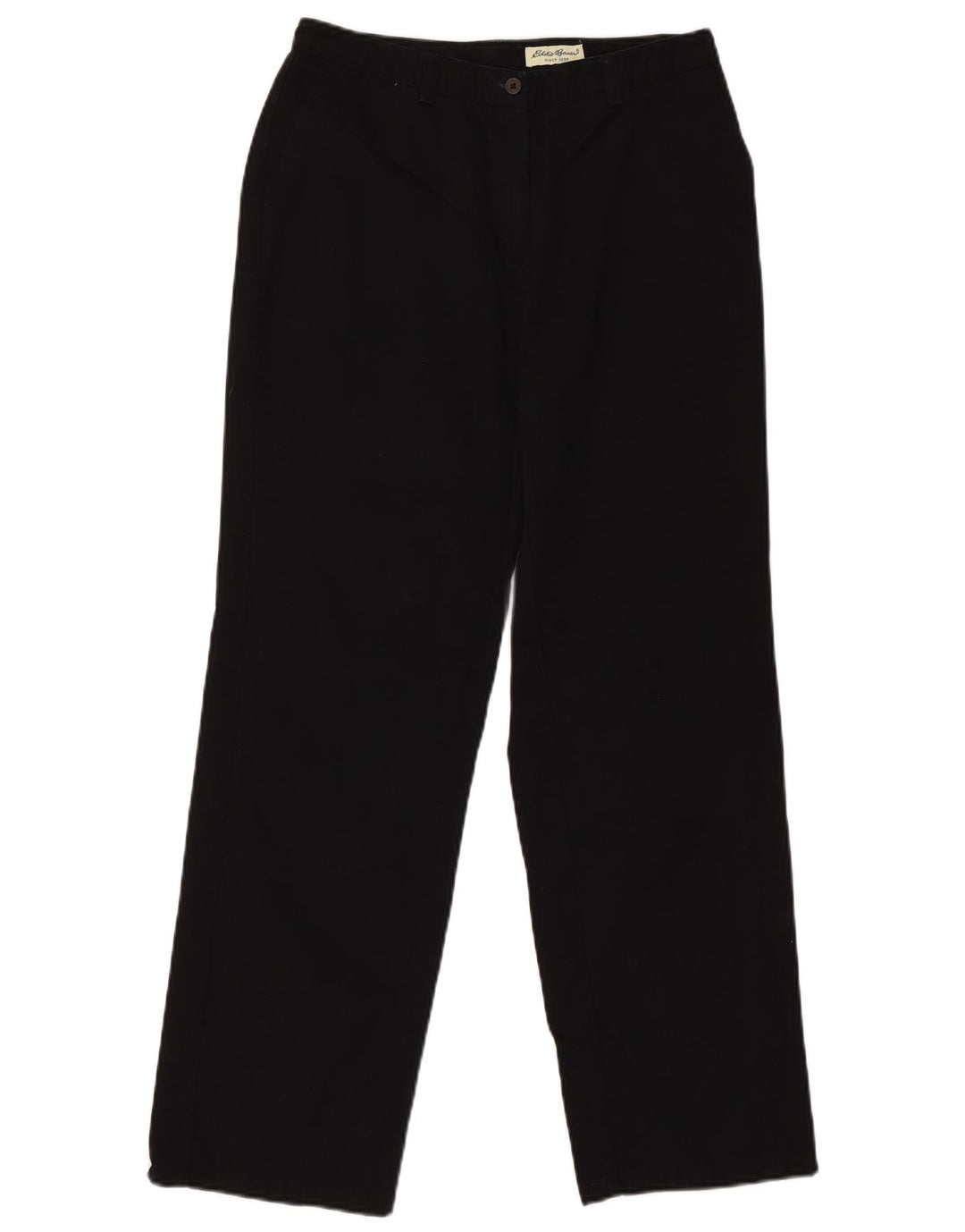 EDDIE BAUER Pantalon Chino Droit Femme EU 40 Medium W30 L30 Noir