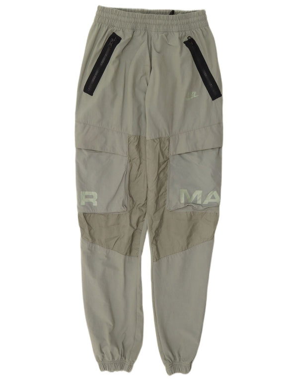 Nike Pantalon de survêtement graphique pour homme Taille S en nylon color block vert