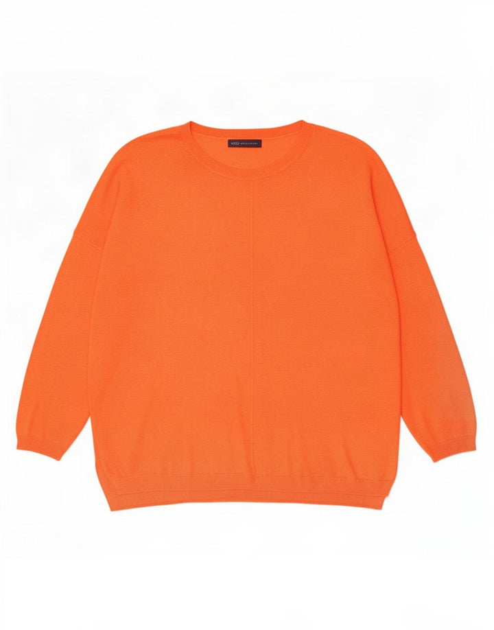 Marks & Spencer Pull surdimensionné à col rond pour femme UK 18 XL Orange