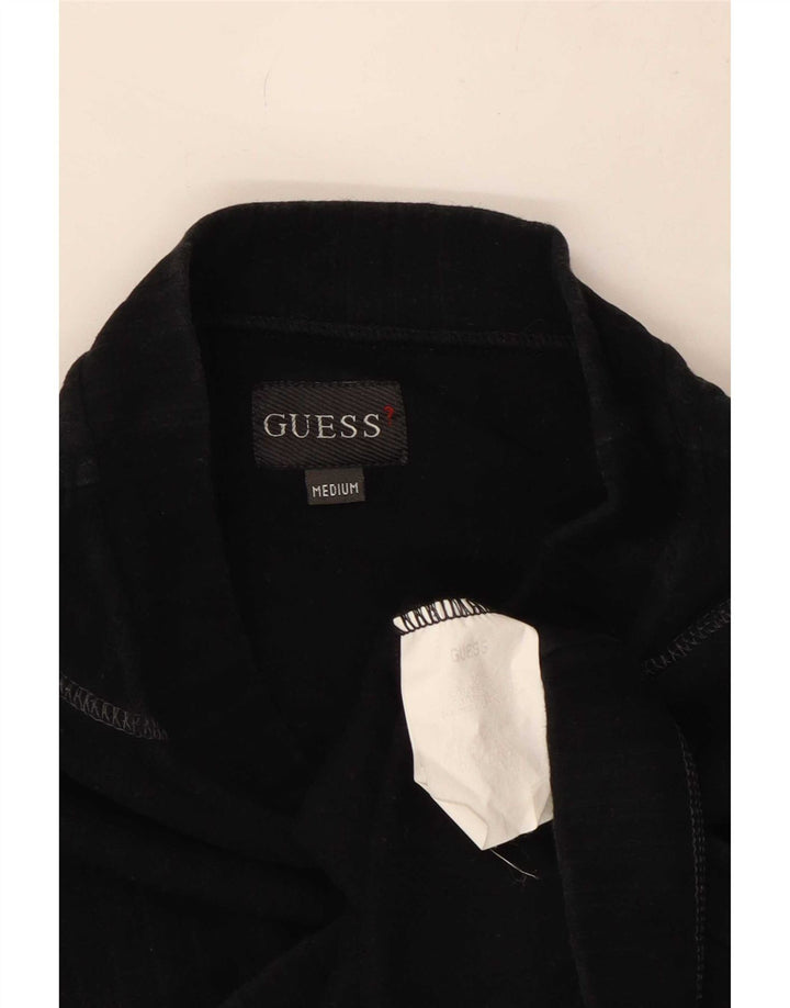 Guess Haut à manches longues pour femme UK 44 Coton noir moyen