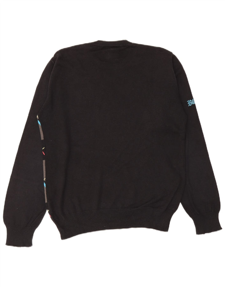 BILLABONG Pull à col rond pour homme Petit coton noir Argyle/Diamant