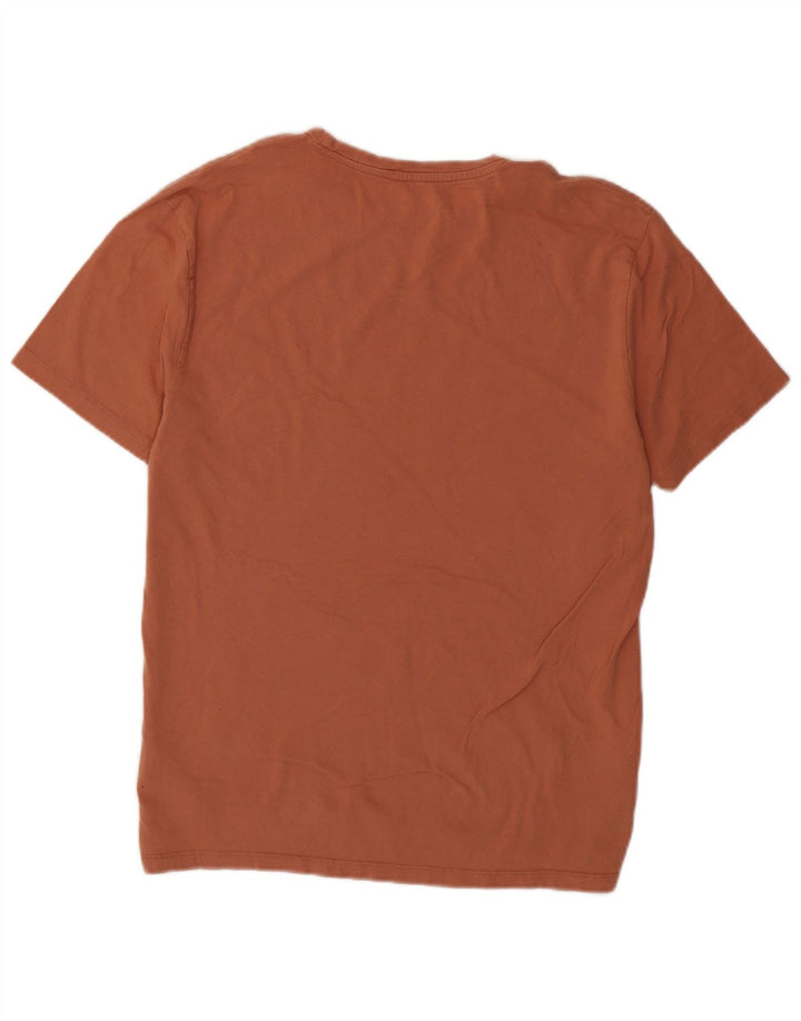 All Saints T-Shirt Homme Haut Large Marron Coton