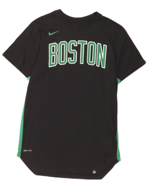 Nike Hommes Boston Celtics Graphic T-Shirt Top Noir Moyen Polyester