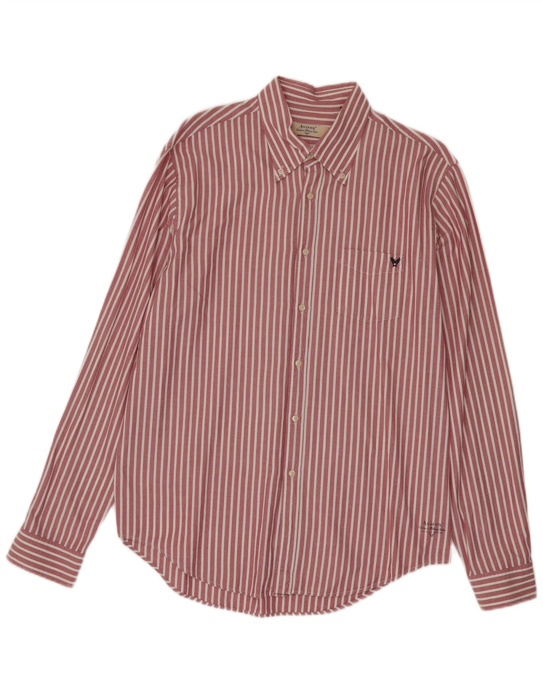 Avirex Chemise Homme XL Coton Rayé Rouge
