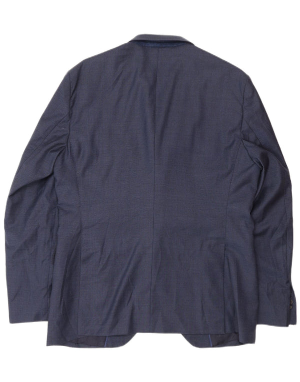 Massimo Dutti Veste Blazer Homme EU 50 Bleu Marine Moyen Pied-de-Poule