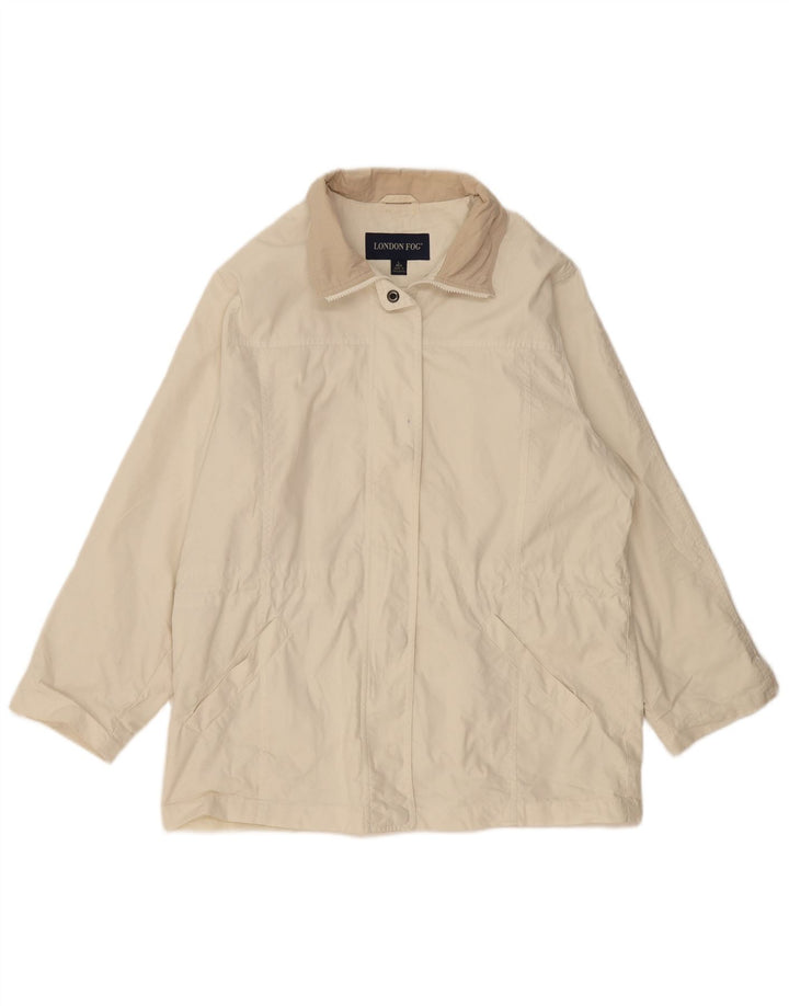 London Fog Veste coupe-vent pour femme UK 16 Grand coton beige