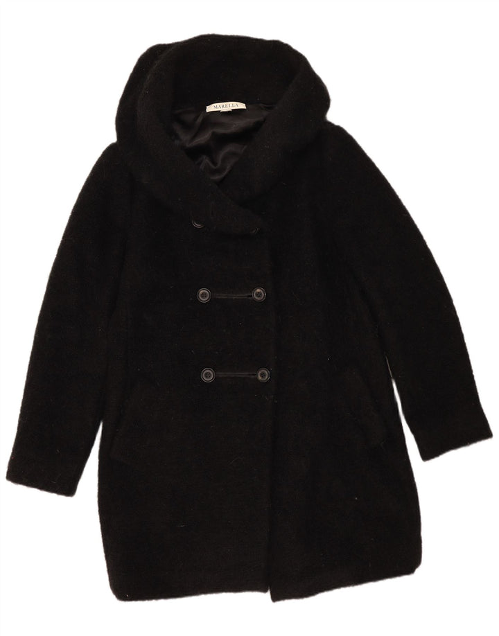 Marella Manteau Femme UK 16 Grand Mohair Noir