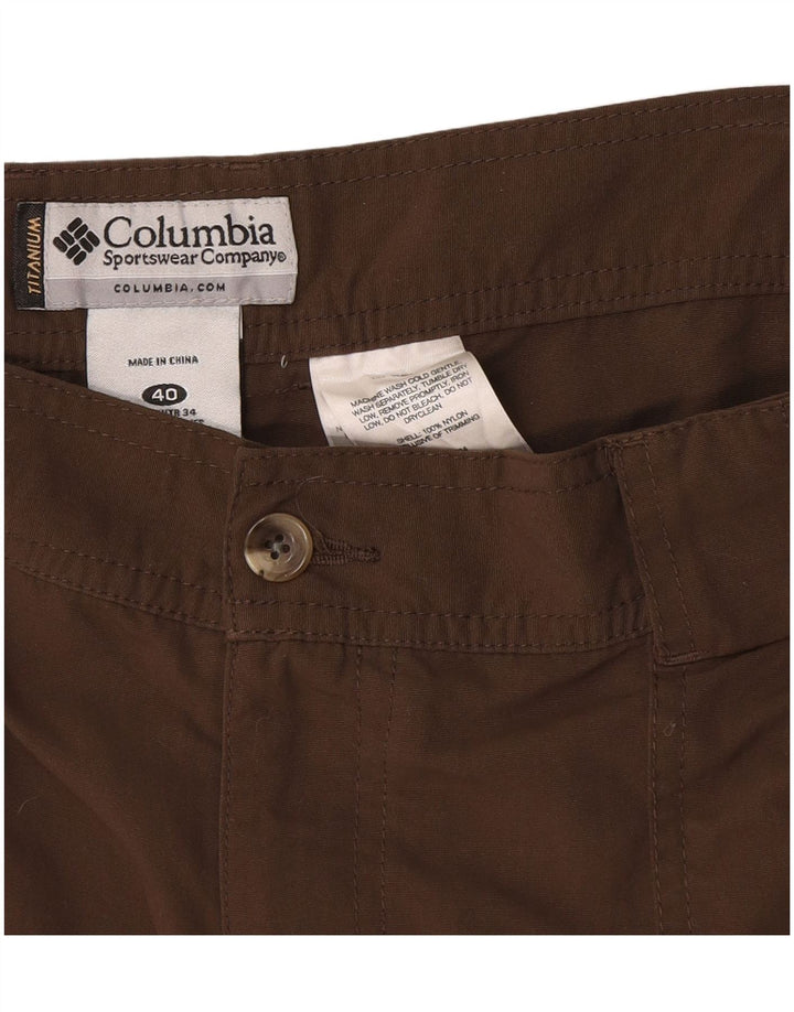Columbia Short Cargo W40 XL Homme Marron Nylon