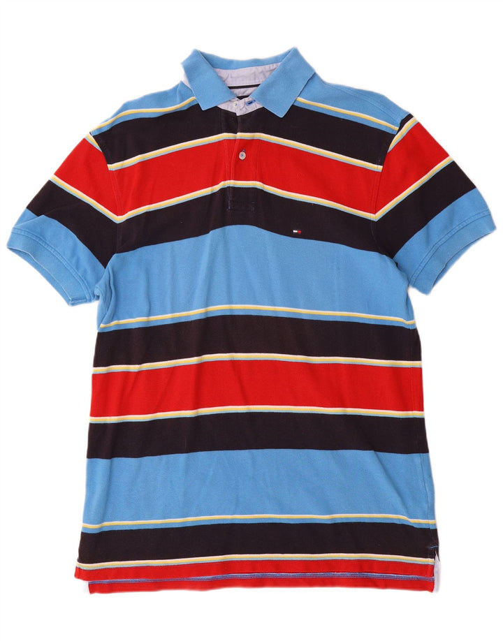 TOMMY HILFIGER Polo Homme Medium Multicolore Rayé Coton