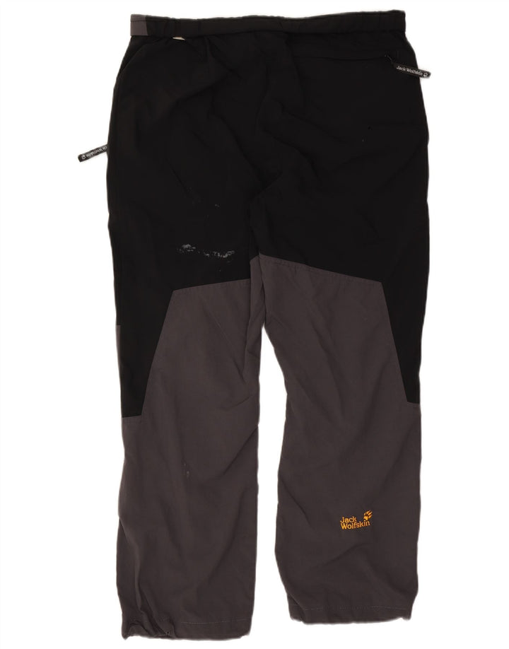 Jack Wolfskin Pantalon décontracté droit pour homme W34 L28 Gris Colourblock