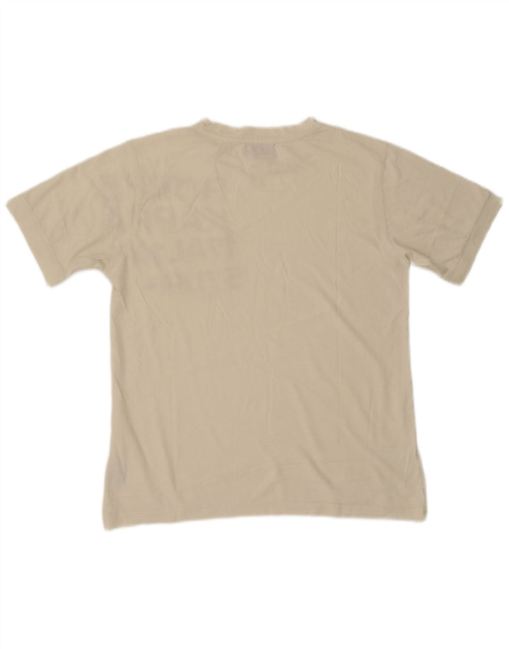 Kappa T-Shirt Graphique Homme Blanc Cassé Moyen Coton