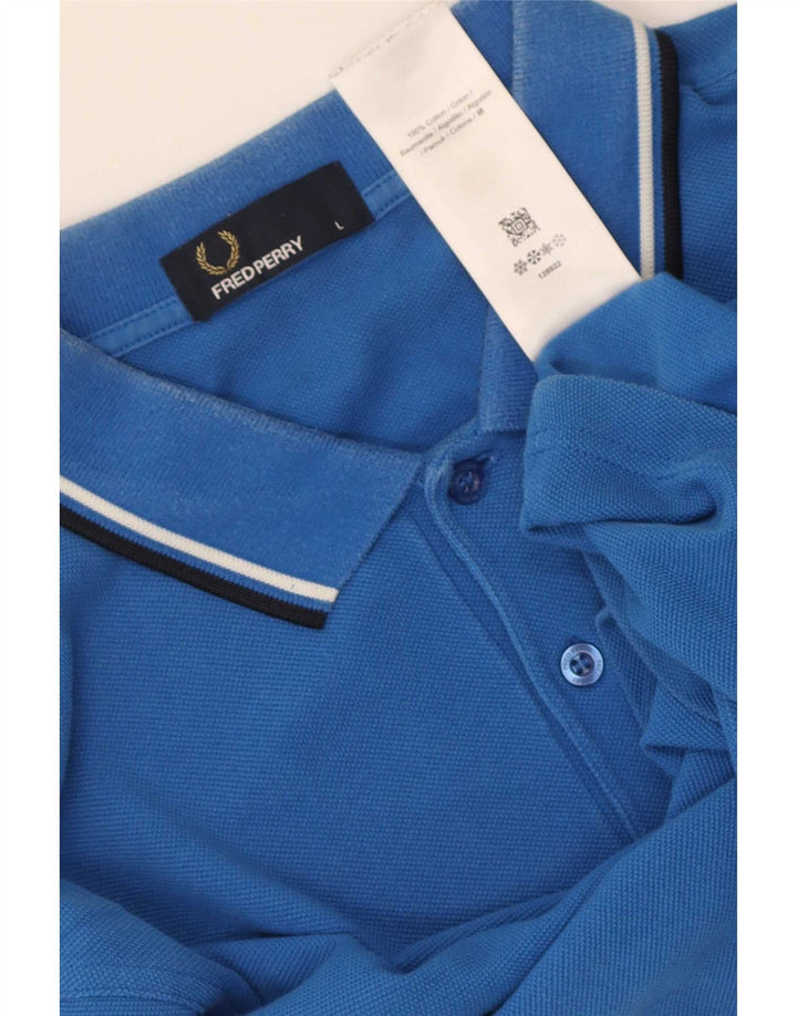 Fred Perry Polo Homme Grand Bleu Rayé Coton