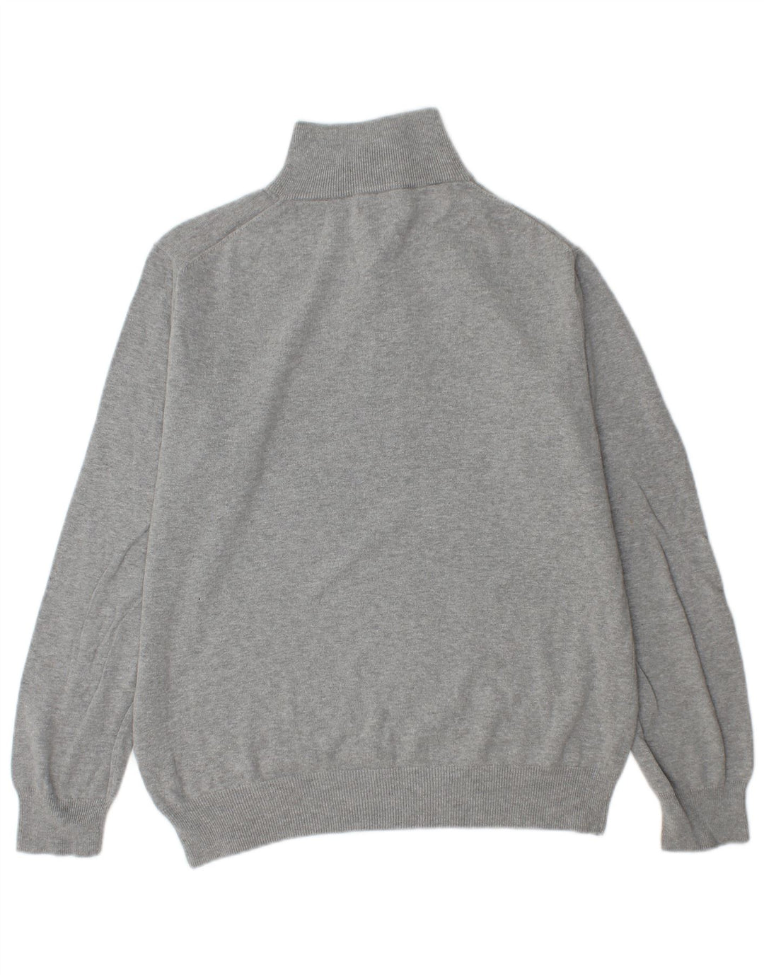 GANT Pull à col boutonné pour hommes, grand, gris, coton