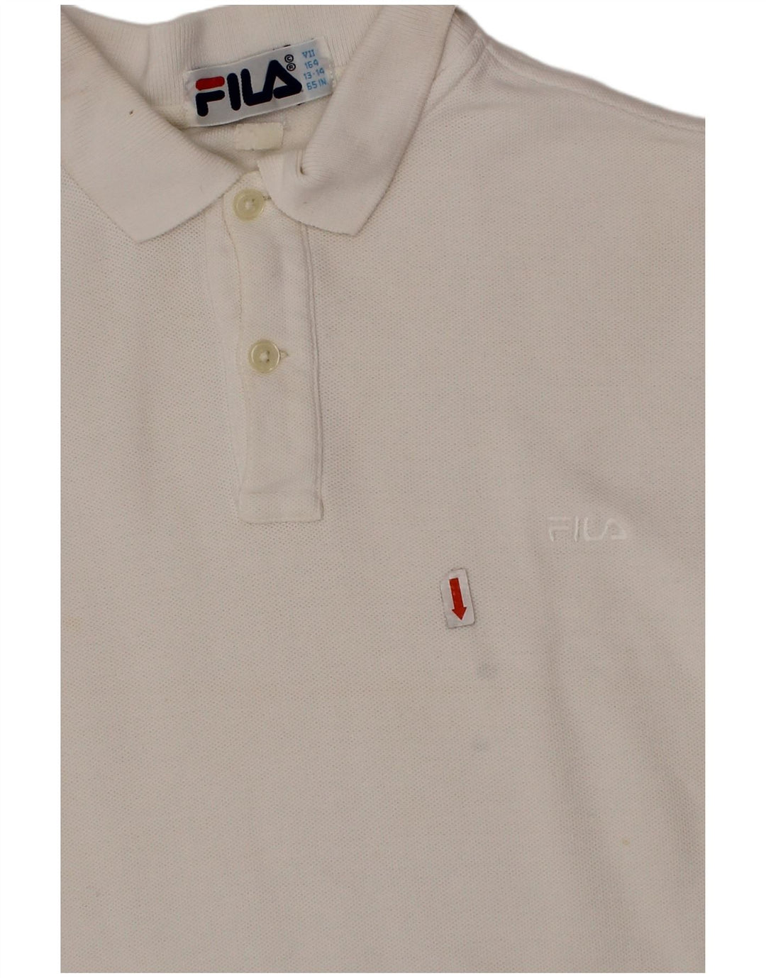 FILA Polo Garçon 13-14 ans Blanc