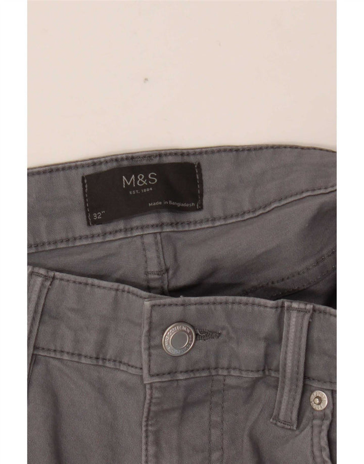 Marks & Spencer Short décontracté pour homme W32 en coton gris moyen