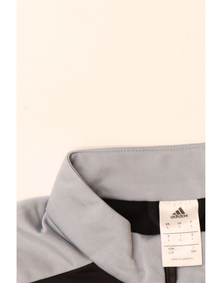 ADIDAS Veste de survêtement pour homme Large Noir Colorblock Polyester