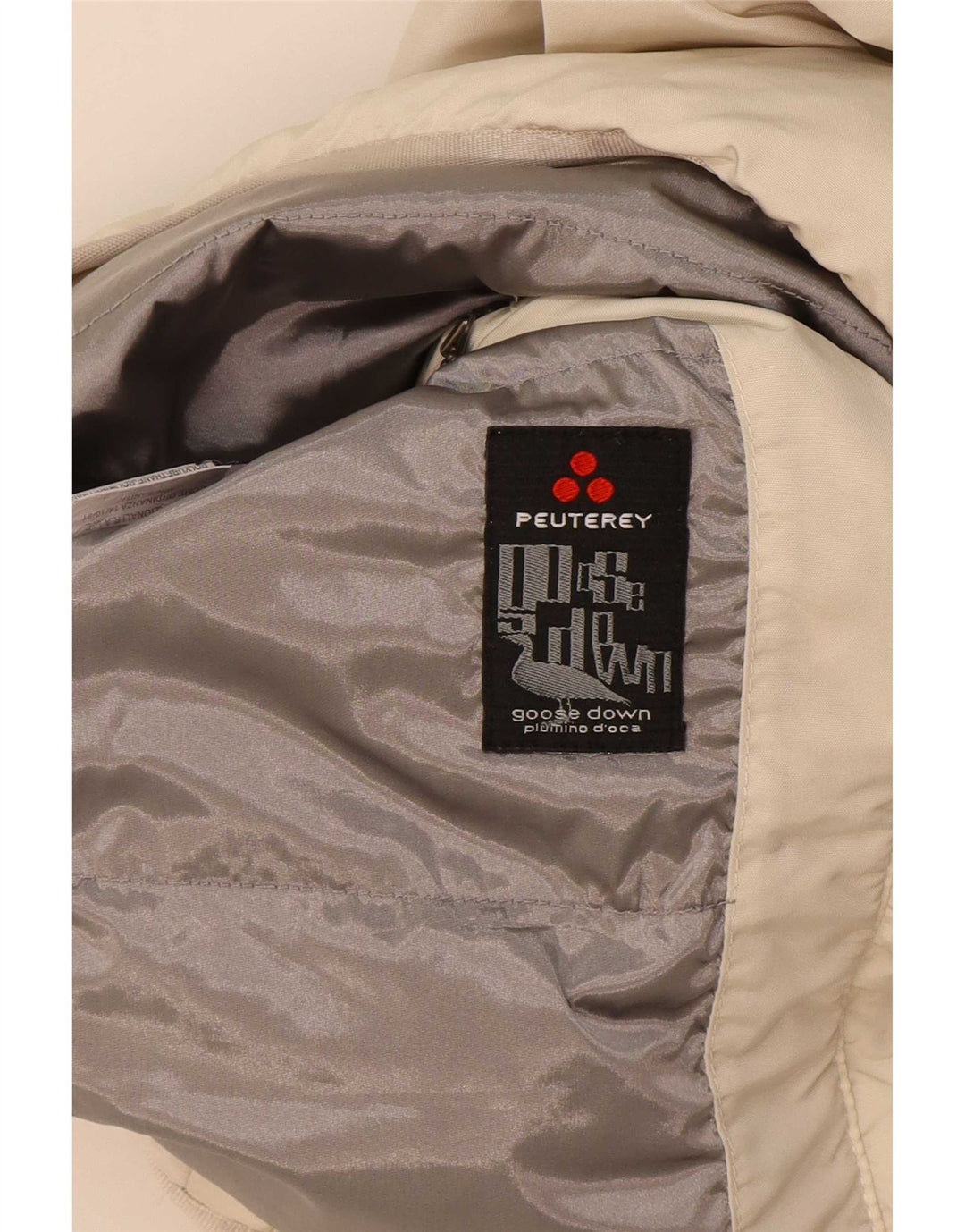 PEUTEREY Doudoune Femme IT 40 Beige Moyen Polyamide