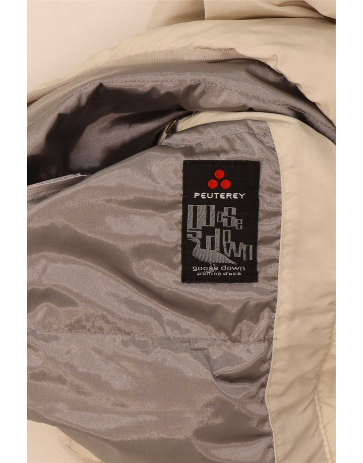 PEUTEREY Doudoune Femme IT 40 Beige Moyen Polyamide