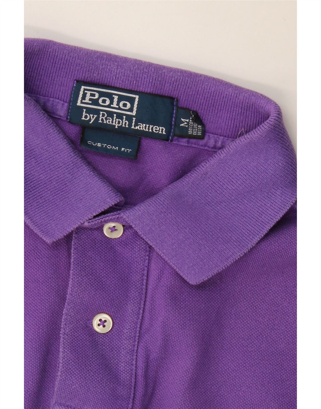 POLO RALPH LAUREN Polo sur mesure pour homme en coton violet moyen