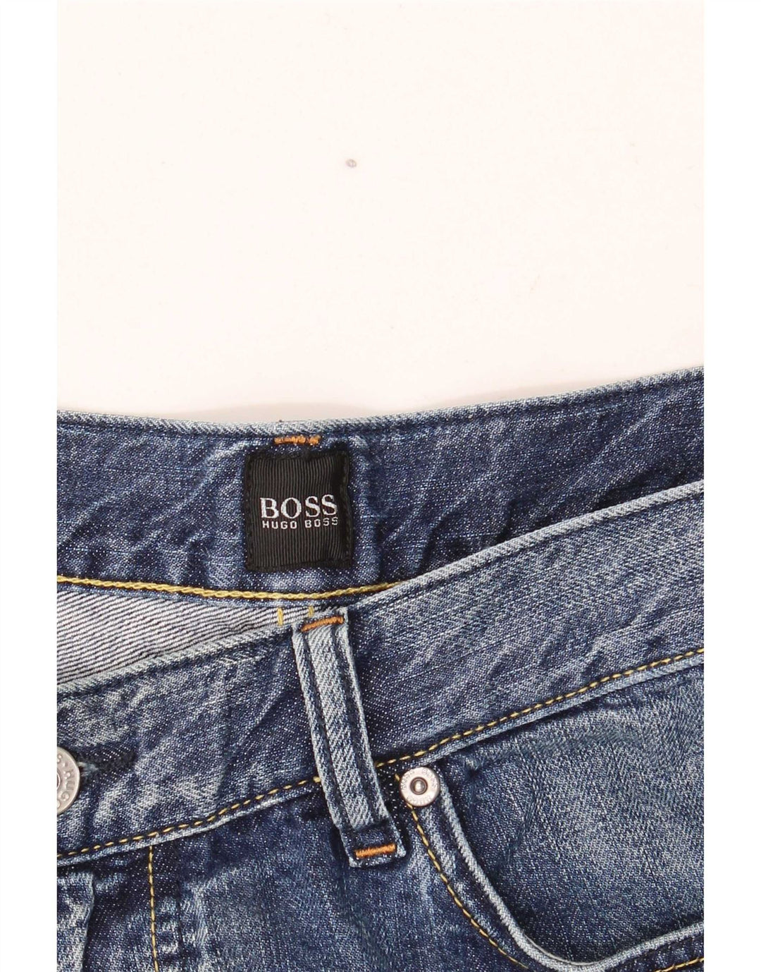 Hugo Boss Jean ample W38 L30 en coton bleu pour homme