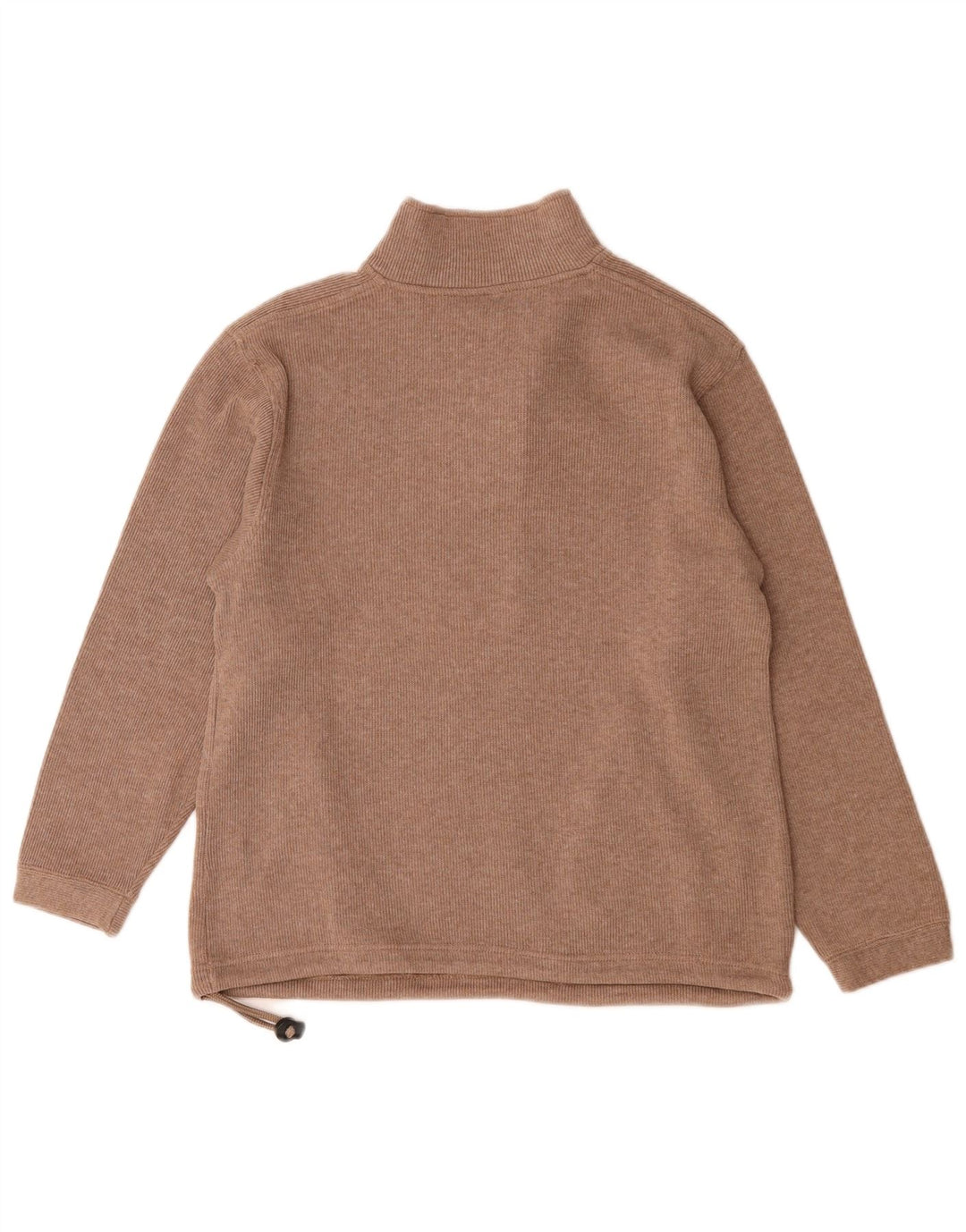 Champion Sweat-shirt à col zippé pour femme UK 14 Coton marron moyen