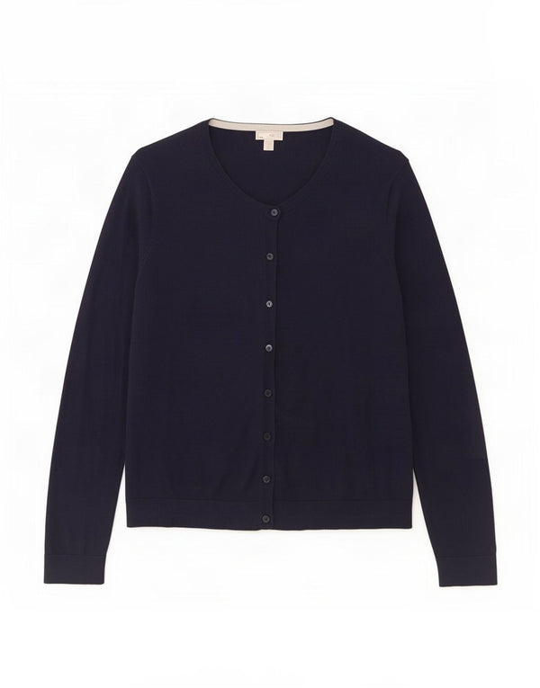 Gap Cardigan Femme Pull UK 20 2XL Bleu Marine Coton