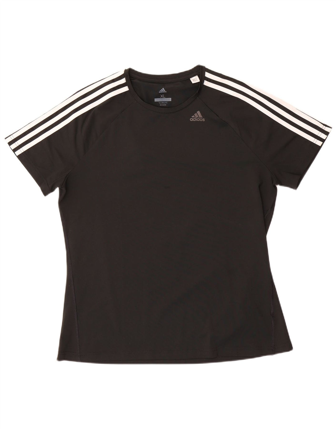 ADIDAS Femmes Climalite T-Shirt Top UK 20/22 XL Noir Polyester