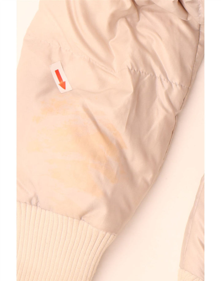 Adidas Veste rembourrée pour femme UK 12 Nylon beige moyen