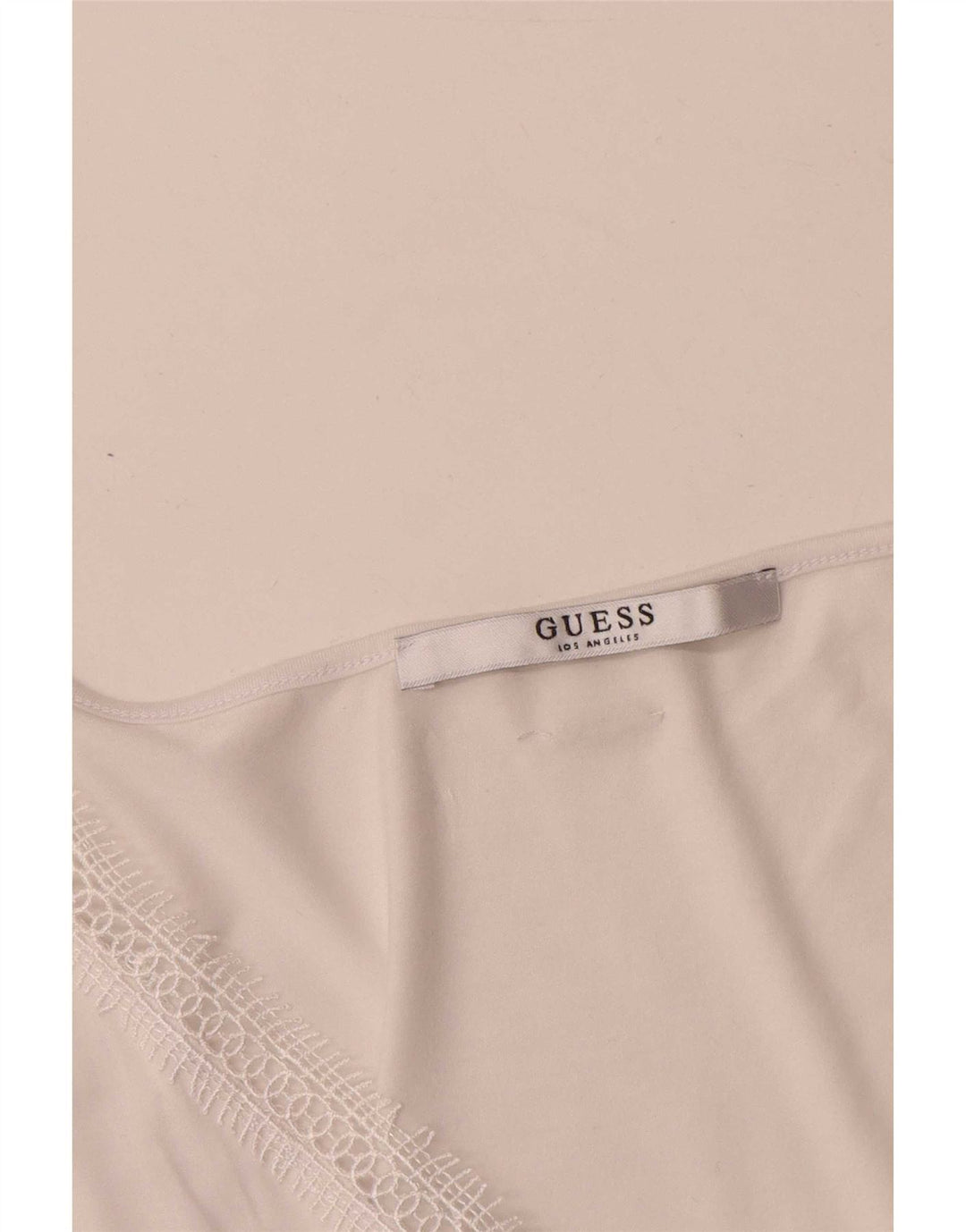 Guess Chemisier sans manches pour femme UK 42 Blanc moyen