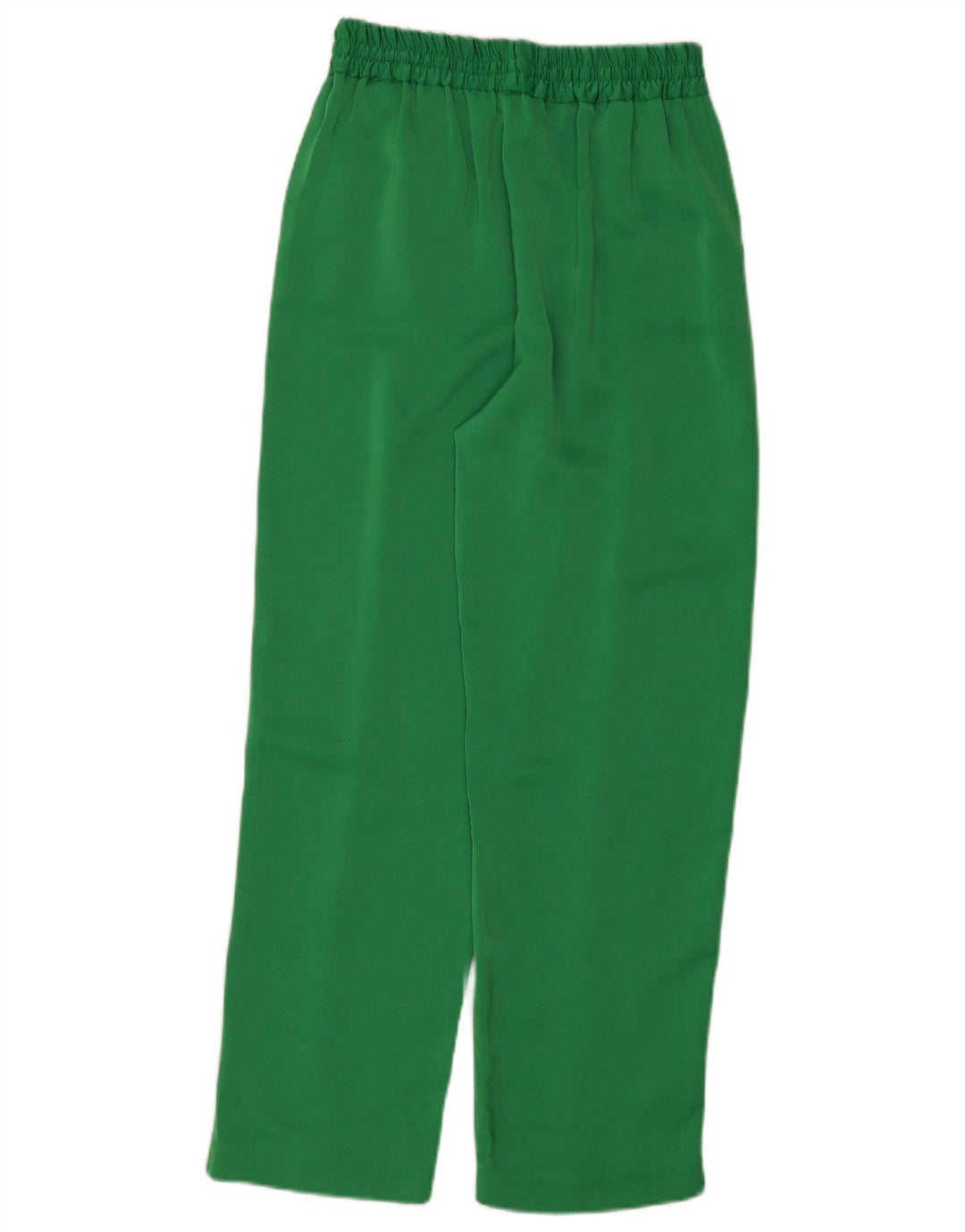 Zara Pantalon droit décontracté pour femme Petit W26 L28 Vert Polyester