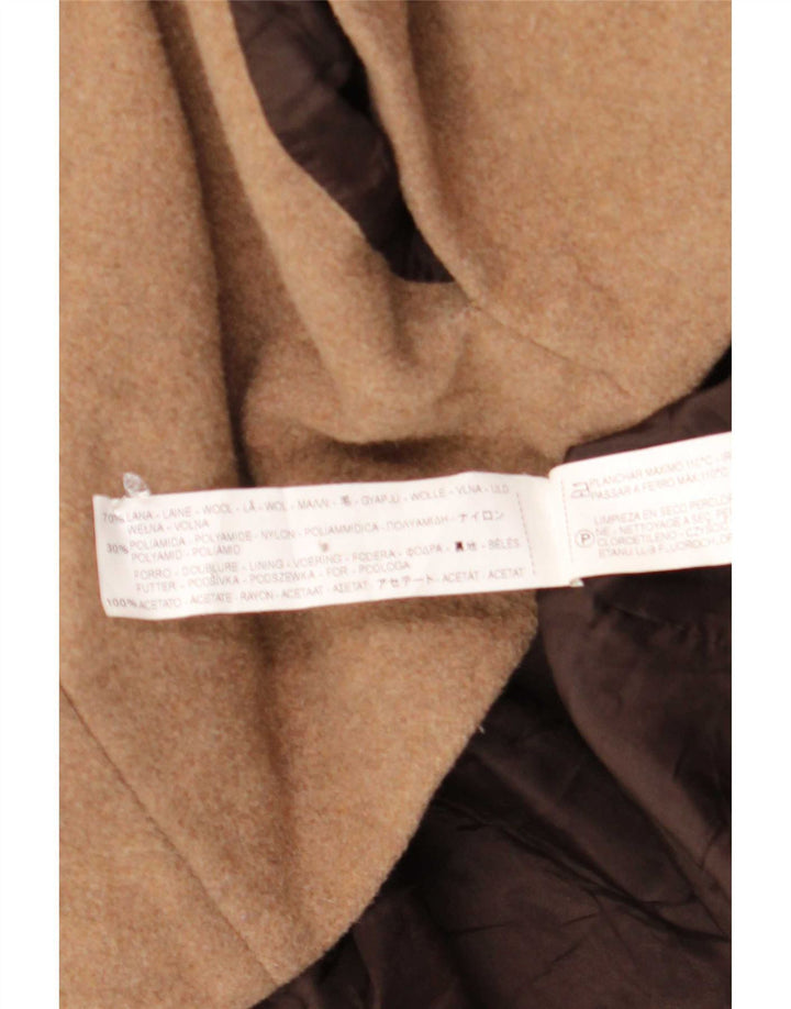 Zara Femme Caban UK 14 Grande Laine Marron