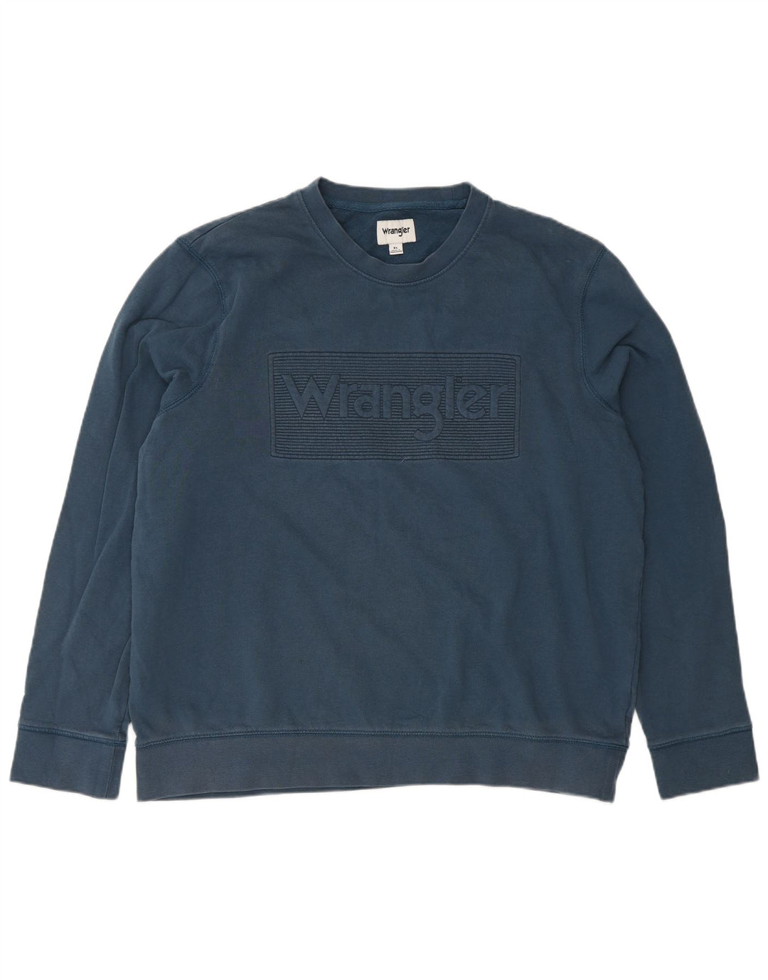 WRANGLER Sweat-Shirt Graphique Homme XL Bleu Coton