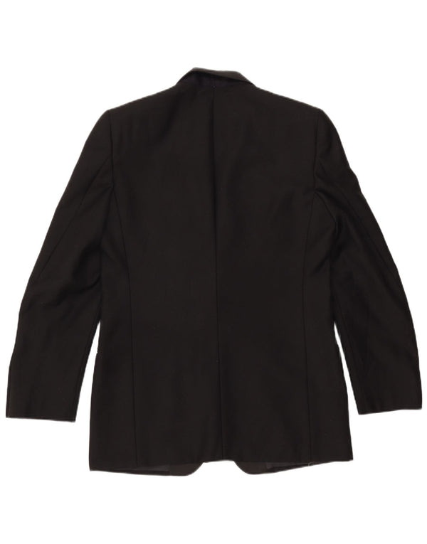 DEL MARE 1911 Veste blazer 1 bouton pour homme UK 38 Noir moyen