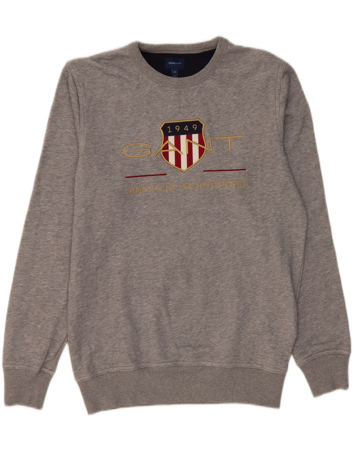 Gant Sweat-Shirt Graphique Homme Gris Moyen Coton