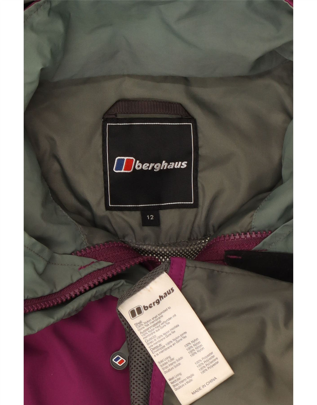 Berghaus Veste de pluie à capuche pour femme UK 12 Medium Violet Nylon