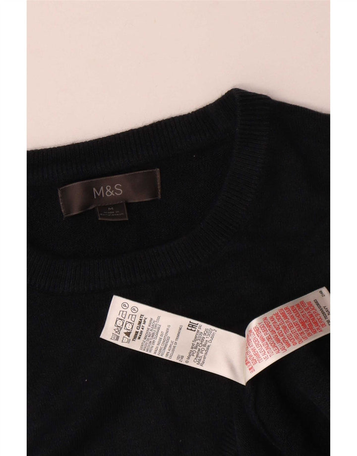 Marks & Spencer Pull Col Rond Homme Bleu Marine Moyen Acrylique
