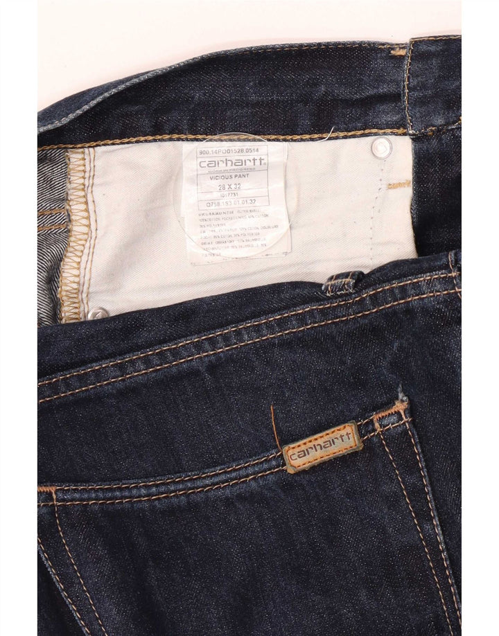 Carhartt Jean Slim Homme W28 L32 Bleu Marine Coton