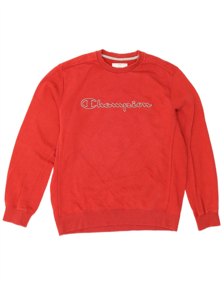 Champion Sweat-shirt graphique pour homme en coton rouge Taille L