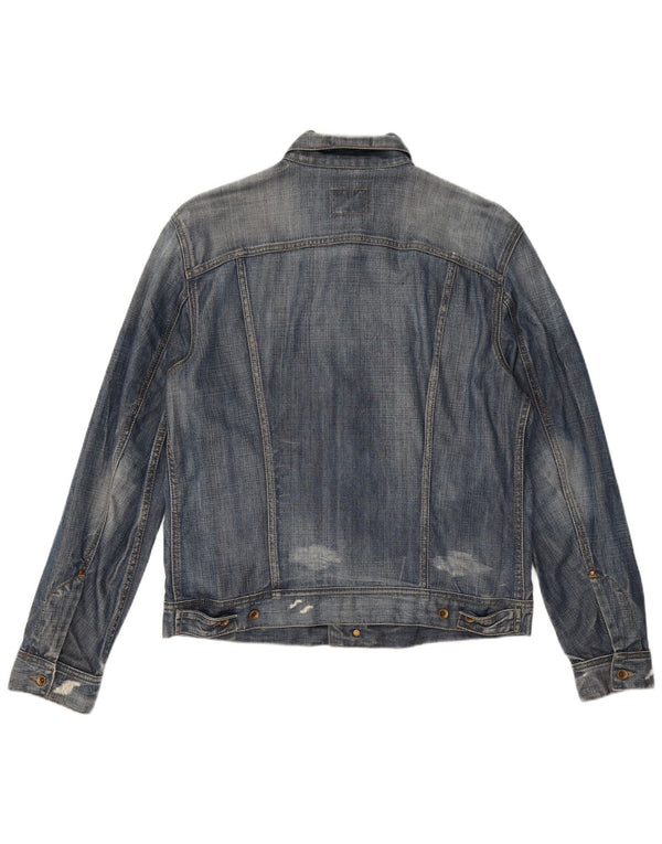 Gas Veste en jean vieilli pour homme UK 38 Bleu moyen Coton