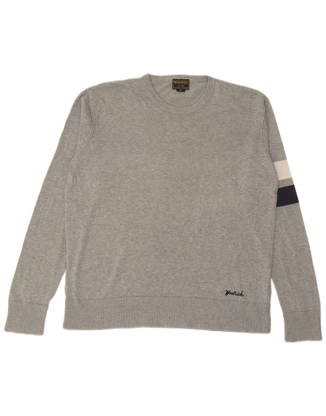 WOOLRICH Pull à col rond pour homme 2XL Gris