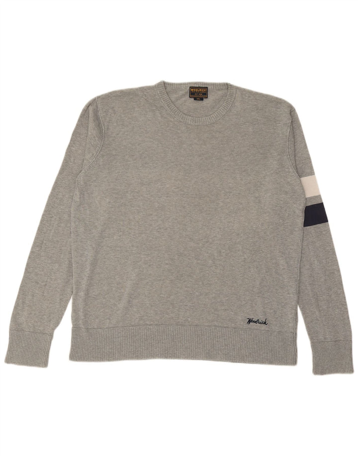WOOLRICH Pull à col rond pour homme 2XL Gris