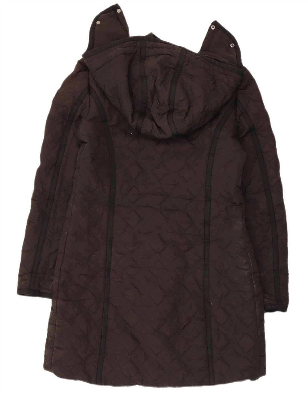 Desigual Manteau matelassé à capuche pour femme EU 44 XL Noir Polyester