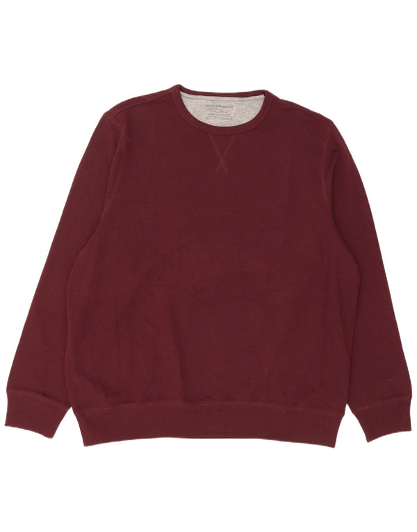Marks & Spencer Sweat-shirt coupe classique pour homme en coton bordeaux 2XL