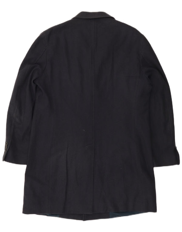 FAY Manteau Femme UK 18 XL Bleu Marine à Chevrons Coton