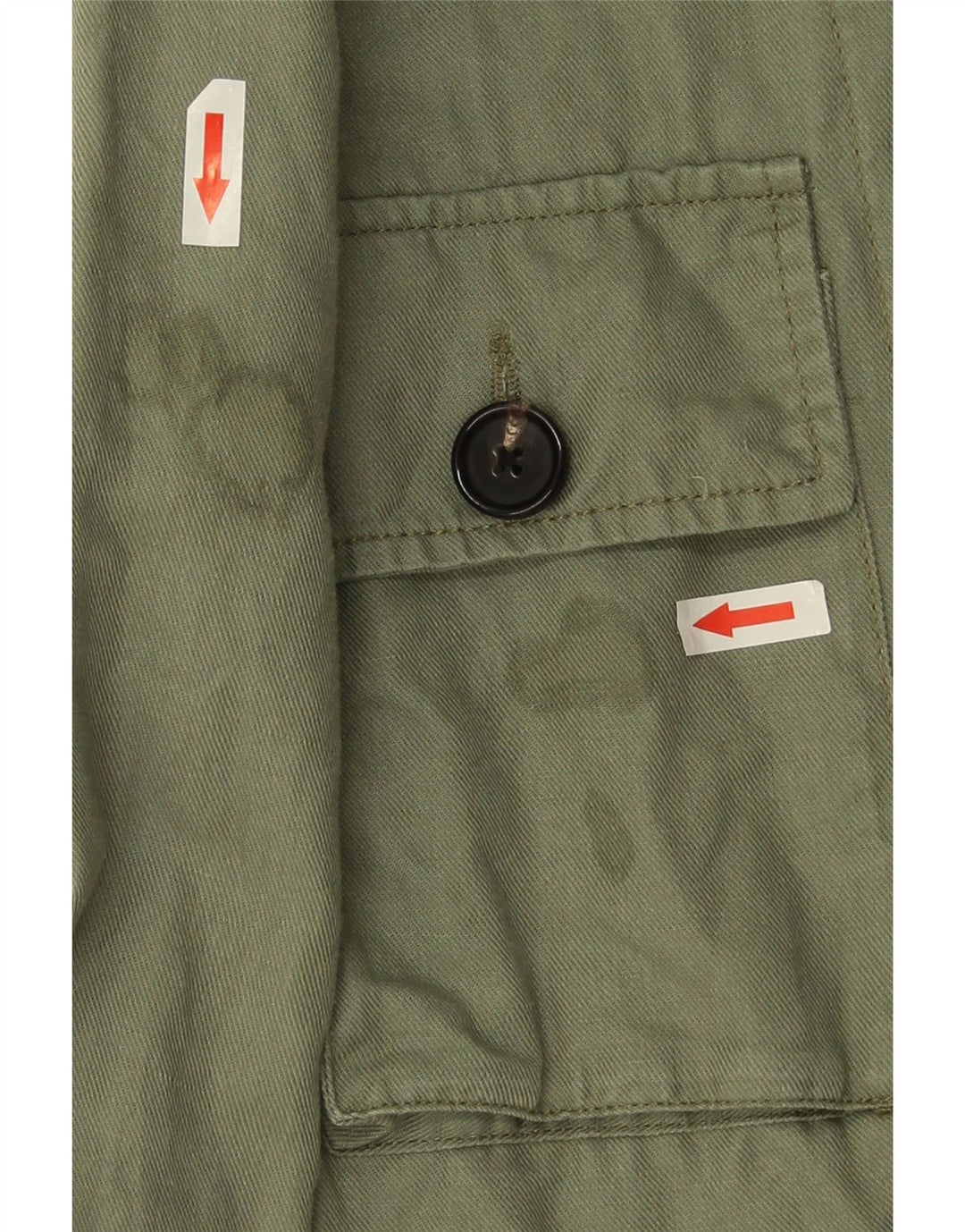Fat Face Veste militaire surdimensionnée pour femme UK 8 Petit lin vert