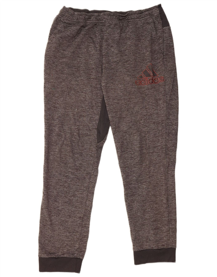 Adidas Pantalon de survêtement pour homme, jogging, grand, gris moucheté