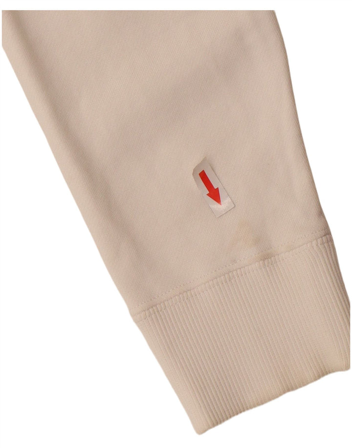 Calvin Klein Jeans Sweat-shirt graphique pour femme UK 14 Blanc moyen